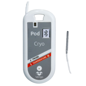Verigo : Enregistreur de température cryogénique Bluetooth Pod Cryo